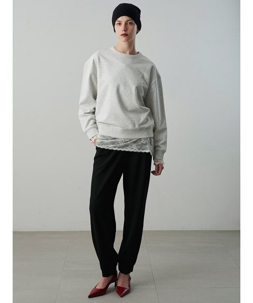 Henon.(ヘノン)の「スリムテーパードパンツ(その他パンツ・レディース・レッド/ブラック・36/38)」の5枚目の写真