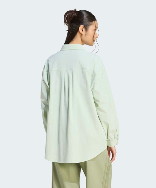 adidas(アディダス)の「クールフィーリング UVカット 襟付き 長袖シャツ / アディダス adidas(シャツ/ブラウス・レディース・グリーン/ブルー/ベージュ・X-SMALL/X-LARGE/SMALL/MEDIUM/LARGE/XX-LARGE)」の11枚目の写真