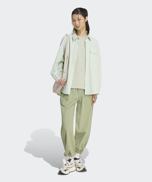adidas(アディダス)の「クールフィーリング UVカット 襟付き 長袖シャツ / アディダス adidas(シャツ/ブラウス・レディース・グリーン/ブルー/ベージュ・X-SMALL/X-LARGE/SMALL/MEDIUM/LARGE/XX-LARGE)」の6枚目の写真