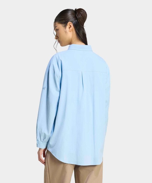 adidas(アディダス)の「クールフィーリング UVカット 襟付き 長袖シャツ / アディダス adidas(シャツ/ブラウス・レディース・グリーン/ブルー/ベージュ・X-SMALL/X-LARGE/SMALL/MEDIUM/LARGE/XX-LARGE)」の7枚目の写真