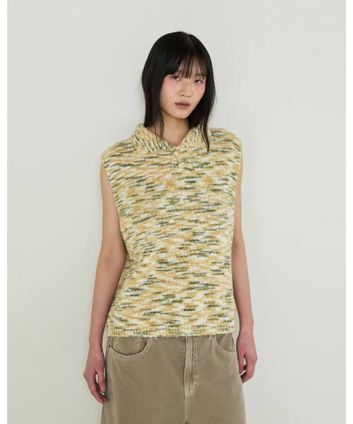 THEENDQUESTION（ジエンドクエスチョン）の「Wool boucle vest / GREEN（ベスト・レディース・その他・1/2）」の9枚目の写真