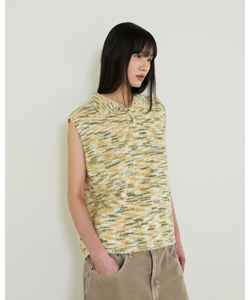 THEENDQUESTION（ジエンドクエスチョン）の「Wool boucle vest / GREEN（ベスト・レディース・その他・1/2）」の10枚目の写真