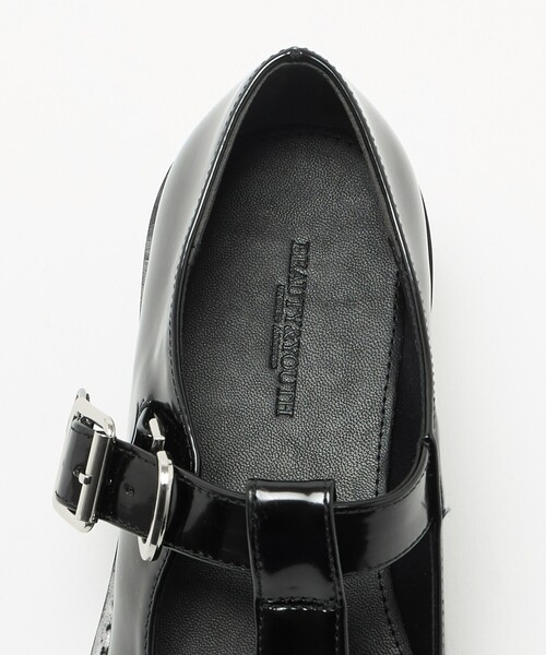 BEAUTY&YOUTH UNITED ARROWS(ビューティーアンドユースユナイテッドアローズ)の「レザーライク Tストラップ ローファー(ローファー・レディース・ブラック・37/36/38)」の11枚目の写真