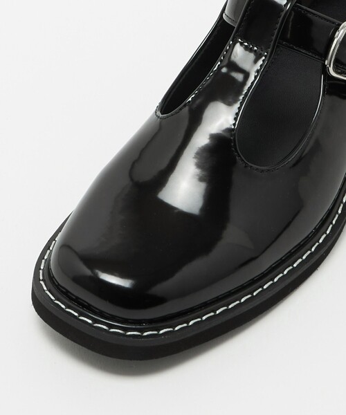 BEAUTY&YOUTH UNITED ARROWS(ビューティーアンドユースユナイテッドアローズ)の「レザーライク Tストラップ ローファー(ローファー・レディース・ブラック・37/36/38)」の12枚目の写真