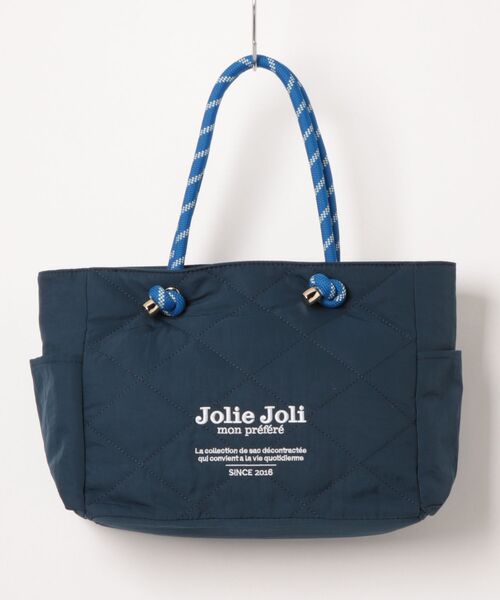 Jolie Joli/ジョリージョリ】トートバッグ キルティング ロゴ（トート