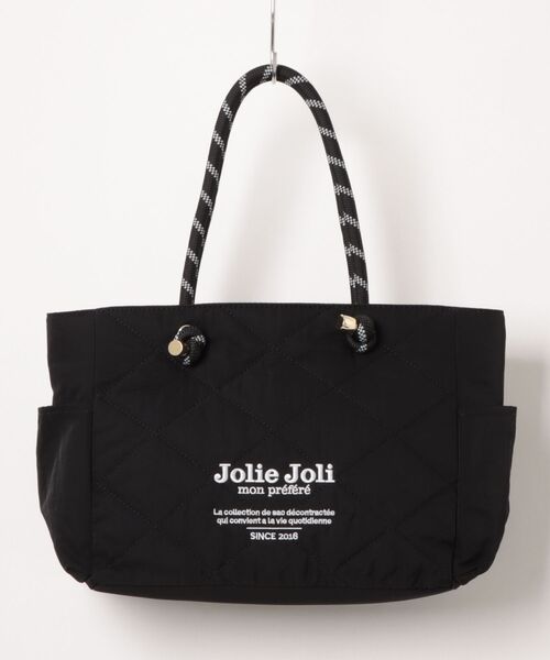 Jolie Joli/ジョリージョリ】トートバッグ キルティング ロゴ（トート