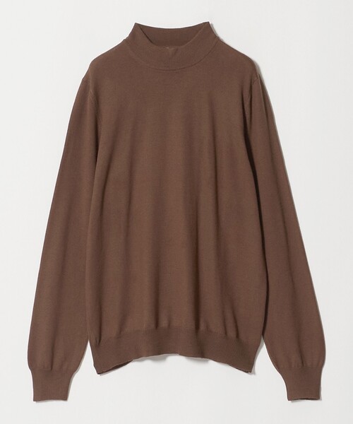Gran Sasso(グランサッソ)の「<Gran Sasso> モックネック ロングスリーブ ニット(ニット/セーター・メンズ・ベージュ/ライム/ブラウン系/ブラック・50/48)」の2枚目の写真