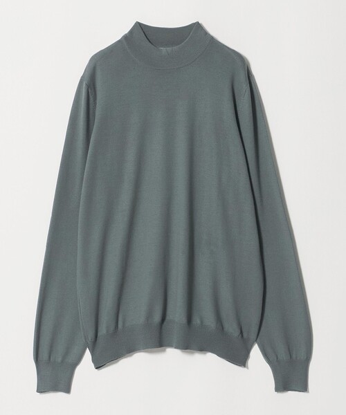 Gran Sasso(グランサッソ)の「<Gran Sasso> モックネック ロングスリーブ ニット(ニット/セーター・メンズ・ベージュ/ライム/ブラウン系/ブラック・50/48)」の4枚目の写真