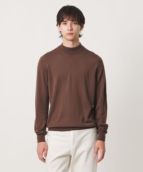 Gran Sasso(グランサッソ)の「<Gran Sasso> モックネック ロングスリーブ ニット(ニット/セーター・メンズ・ベージュ/ライム/ブラウン系/ブラック・50/48)」の12枚目の写真