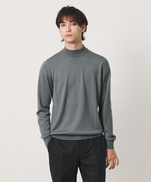 Gran Sasso(グランサッソ)の「<Gran Sasso> モックネック ロングスリーブ ニット(ニット/セーター・メンズ・ベージュ/ライム/ブラウン系/ブラック・50/48)」の10枚目の写真
