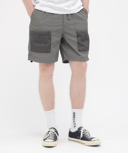 AVIREX(アヴィレックス)の「《URBAN GEAR》HEAT SHIELD MESH POCKET NYLON SHORTS / アーバンギア ヒートシールド メッシュポケット ナイロンショーツ / AVIREX / アヴィレックス(その他パンツ・メンズ・ブラック/グレー・LARGE/MEDIUM/X-LARGE)」の2枚目の写真