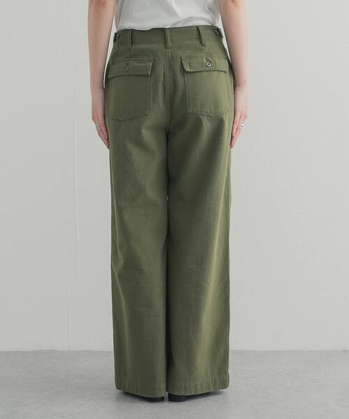 URBAN RESEARCH DOORS（アーバンリサーチドアーズ）の「ワイドベイカーパンツ | ワイドパンツ/カーゴパンツ/3サイズ展開/大人カジュアル（その他パンツ・レディース・カーキ・SMALL/MEDIUM/LARGE）」の12枚目の写真