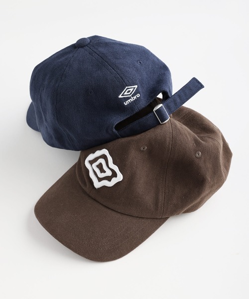 NAKER(ネイカー)の「UMBRO × NAKER/アンブロ 別注 ヴィンテージライクロゴキャップ(キャップ・メンズ・ネイビー/ブラウン・FREE)」の11枚目の写真
