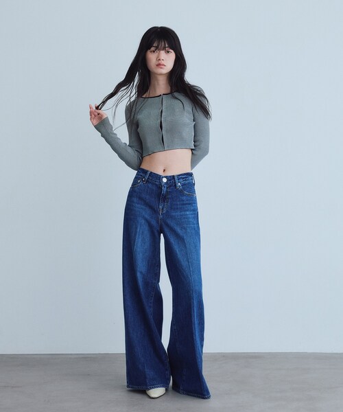NEEDBY heritage(ニードバイヘリテージ)の「NEEDBY heritage|EMILIA(デニムパンツ・レディース・ネイビー・22/25/23/24)」の5枚目の写真
