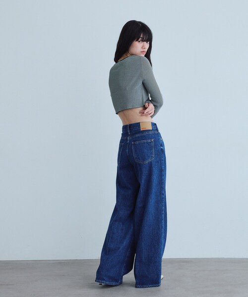 NEEDBY heritage(ニードバイヘリテージ)の「NEEDBY heritage|EMILIA(デニムパンツ・レディース・ネイビー・22/25/23/24)」の6枚目の写真