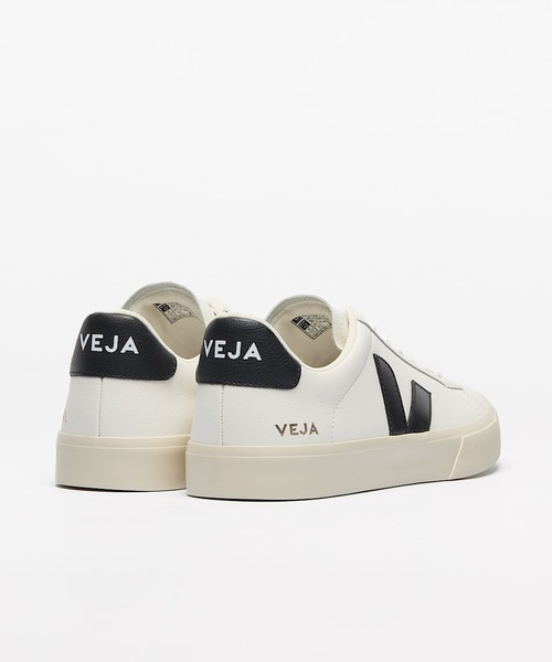 VEJA(ヴェジャ)の「VEJA Campo レザースニーカー(スニーカー・レディース・ホワイト×ブラック・41/26.5cm/42/27cm/43/28cm/36/22/37/23/38/24)」の4枚目の写真