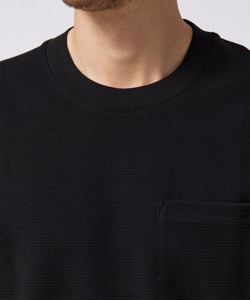 TAKEO KIKUCHI（タケオキクチ）の「2重編みガーター ボーダー 長袖 Tシャツ（Tシャツ/カットソー・メンズ・ブラック/ホワイト・04/03/02）」の15枚目の写真