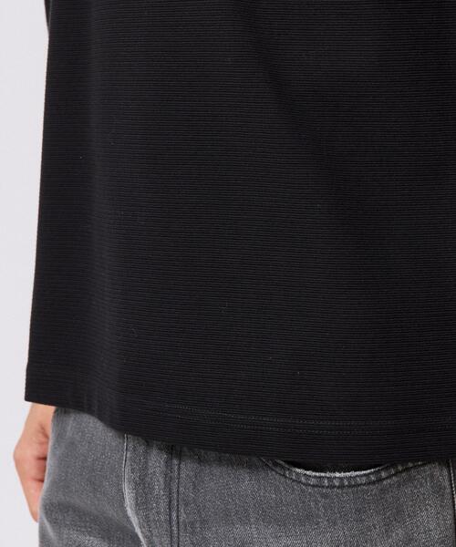TAKEO KIKUCHI（タケオキクチ）の「2重編みガーター ボーダー 長袖 Tシャツ（Tシャツ/カットソー・メンズ・ブラック/ホワイト・04/03/02）」の17枚目の写真