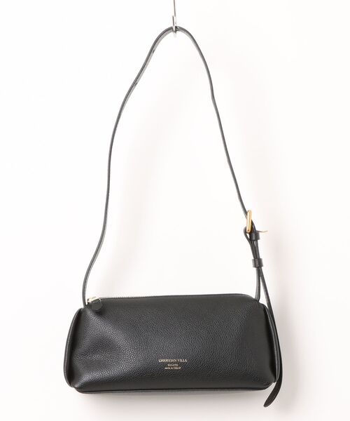 inter-chaussures(インターショシュール)の「【CHRISTIAN VILLA】スリムボストン ショルダーバッグ(Q66441)(ボストンバッグ・レディース・ブラック・ALL)」の1枚目の写真