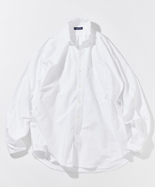 NAUTICA(ノーティカ)の「NAUTICA/ノーティカ リラックスフィット オックスフォード BDシャツ(シャツ/ブラウス・メンズ・その他13/イエロー/ホワイト/サックスブルー/グリーン・MEDIUM/LARGE/X-LARGE)」の2枚目の写真
