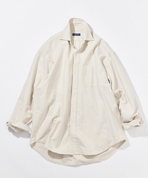 NAUTICA(ノーティカ)の「NAUTICA/ノーティカ リラックスフィット オックスフォード BDシャツ(シャツ/ブラウス・メンズ・その他13/イエロー/ホワイト/サックスブルー/グリーン・MEDIUM/LARGE/X-LARGE)」の4枚目の写真
