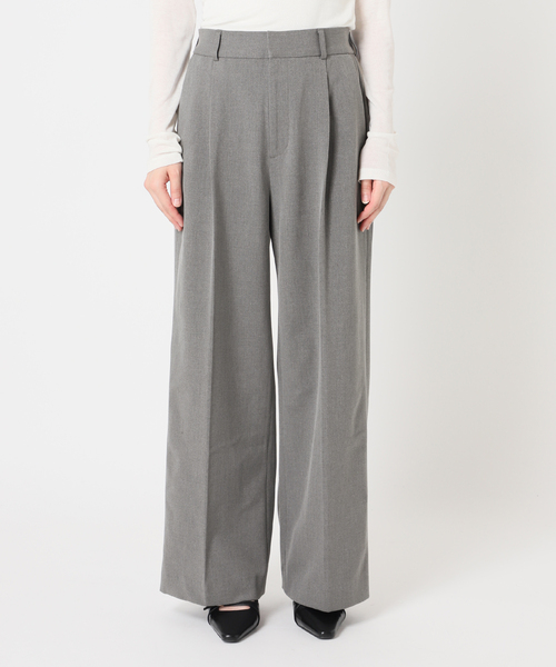 U by SPICK&SPAN(ユーバイスピックアンドスパン)の「裏起毛タックパンツ(スラックス・レディース・チャコールグレー/ブラウン・36/38)」の21枚目の写真