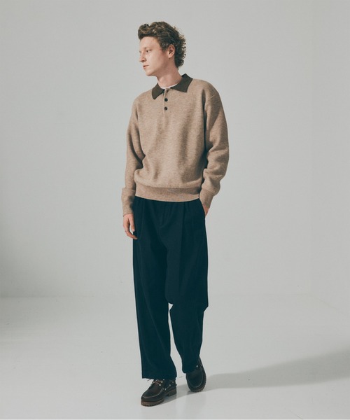 MAISON CLUB(メゾンクラブ)の「【MAISON CLUB】Bi-Color Knit Polo Shirt / バイカラーニットポロシャツ SNF(ポロシャツ・メンズ・ネイビー/アイボリー・M/L)」の17枚目の写真