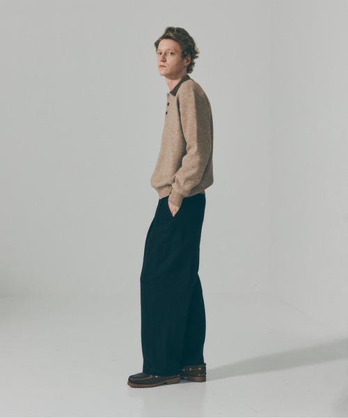 MAISON CLUB(メゾンクラブ)の「【MAISON CLUB】Bi-Color Knit Polo Shirt / バイカラーニットポロシャツ SNF(ポロシャツ・メンズ・ネイビー/アイボリー・M/L)」の19枚目の写真