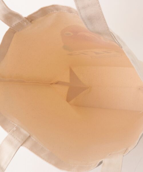 Moftique(モフティック)の「Moftique(モフティック) トートバッグ キャンバス マチ有 生成り ボタンインコ ペット アニマルプリント Mサイズ ユニセックス(トートバッグ・レディース・ナチュラル・FREE)」の5枚目の写真