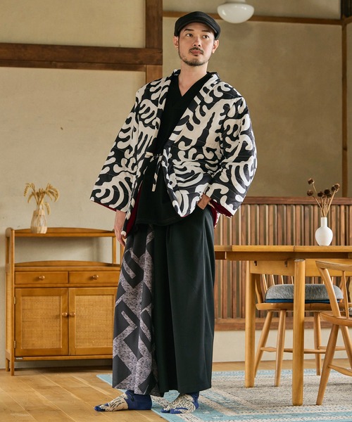 倭物やカヤ(ワモノヤカヤ)の「【倭物やカヤ】陽炎メンズワイドパンツ(その他パンツ・メンズ・レッド/ネイビー/ブラック・FREE)」の8枚目の写真