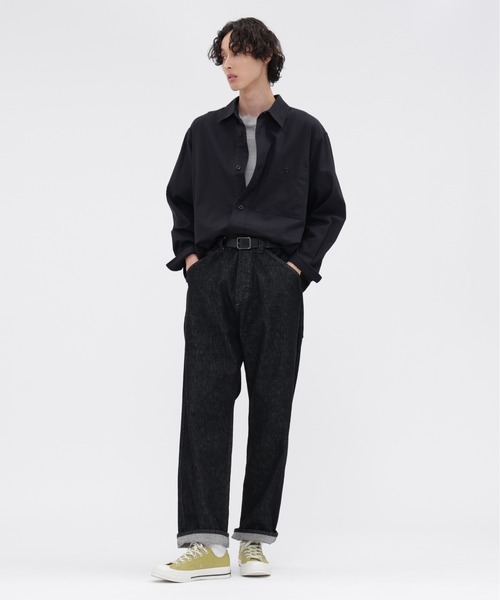 MHL.(エムエイチエル)の「FINE COTTON WOOL TWILL(シャツ/ブラウス・メンズ・ブラック/グレー・SMALL/MEDIUM/LARGE)」の4枚目の写真