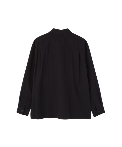 MHL.(エムエイチエル)の「FINE COTTON WOOL TWILL(シャツ/ブラウス・メンズ・ブラック/グレー・SMALL/MEDIUM/LARGE)」の7枚目の写真