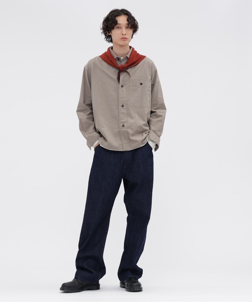 MHL.(エムエイチエル)の「FINE COTTON WOOL TWILL(シャツ/ブラウス・メンズ・ブラック/グレー・SMALL/MEDIUM/LARGE)」の12枚目の写真