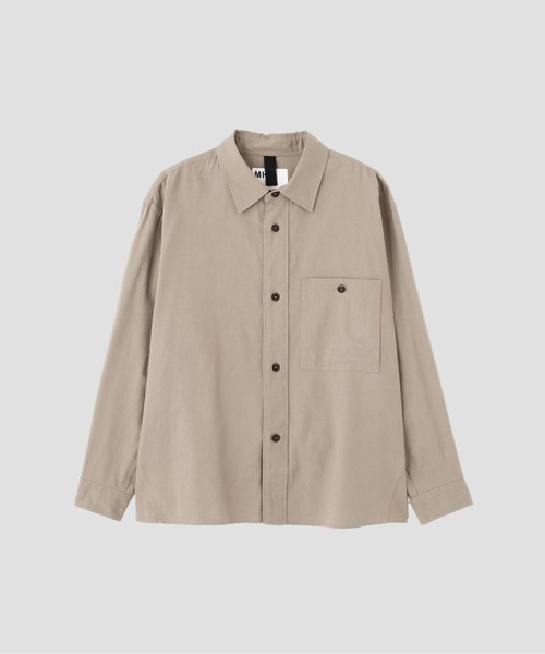 MHL.(エムエイチエル)の「FINE COTTON WOOL TWILL(シャツ/ブラウス・メンズ・ブラック/グレー・SMALL/MEDIUM/LARGE)」の13枚目の写真