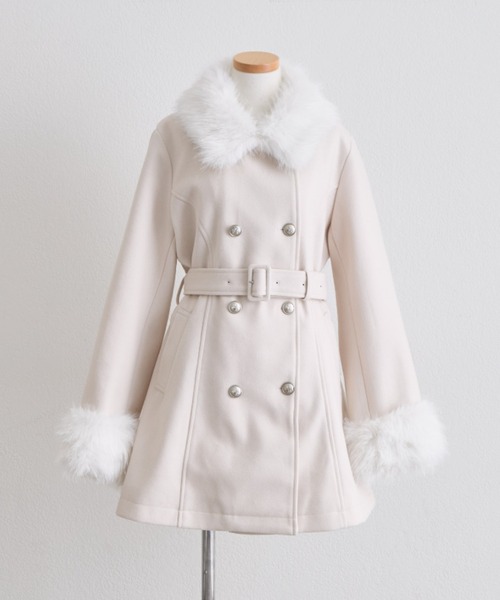 OLIVE des OLIVE(オリーブデオリーブ)の「Snow Ribbon コート(ステンカラーコート・レディース・ブラック/グレー/ベージュ/アイボリー・MEDIUM/SMALL)」の9枚目の写真