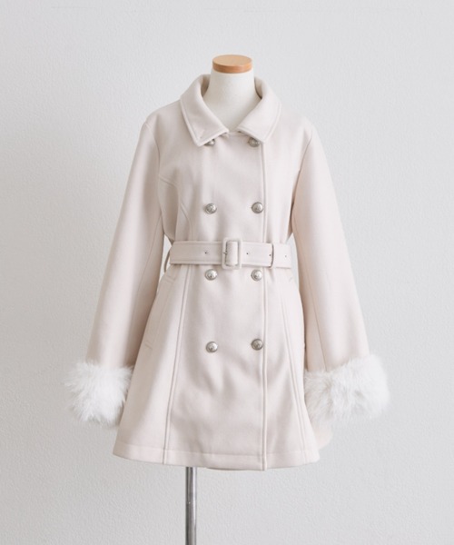 OLIVE des OLIVE(オリーブデオリーブ)の「Snow Ribbon コート(ステンカラーコート・レディース・ブラック/グレー/ベージュ/アイボリー・MEDIUM/SMALL)」の10枚目の写真
