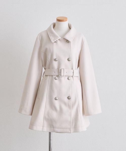 OLIVE des OLIVE(オリーブデオリーブ)の「Snow Ribbon コート(ステンカラーコート・レディース・ブラック/グレー/ベージュ/アイボリー・MEDIUM/SMALL)」の11枚目の写真