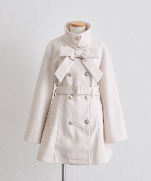 OLIVE des OLIVE(オリーブデオリーブ)の「Snow Ribbon コート(ステンカラーコート・レディース・ブラック/グレー/ベージュ/アイボリー・MEDIUM/SMALL)」の12枚目の写真