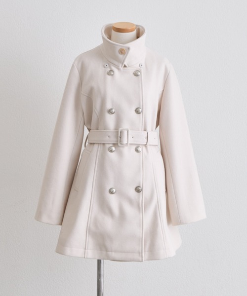 OLIVE des OLIVE(オリーブデオリーブ)の「Snow Ribbon コート(ステンカラーコート・レディース・ブラック/グレー/ベージュ/アイボリー・MEDIUM/SMALL)」の13枚目の写真