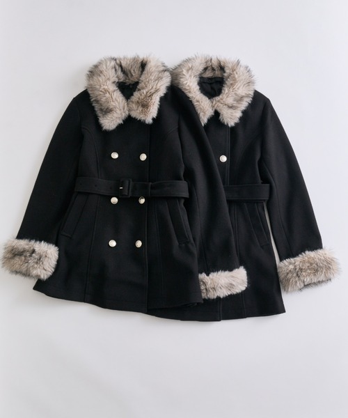 OLIVE des OLIVE(オリーブデオリーブ)の「Snow Ribbon コート(ステンカラーコート・レディース・ブラック/グレー/ベージュ/アイボリー・MEDIUM/SMALL)」の15枚目の写真
