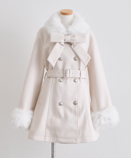 OLIVE des OLIVE(オリーブデオリーブ)の「Snow Ribbon コート(ステンカラーコート・レディース・ブラック/グレー/ベージュ/アイボリー・MEDIUM/SMALL)」の20枚目の写真