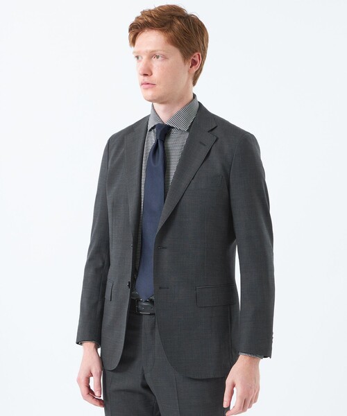 MACKINTOSH PHILOSOPHY(マッキントッシュ フィロソフィー)の「【WEB&一部店舗限定】トロッター ジャケット ウール混マイクロ千鳥(テーラードジャケット・メンズ・チャコールグレー/ネイビー・40/38)」の1枚目の写真