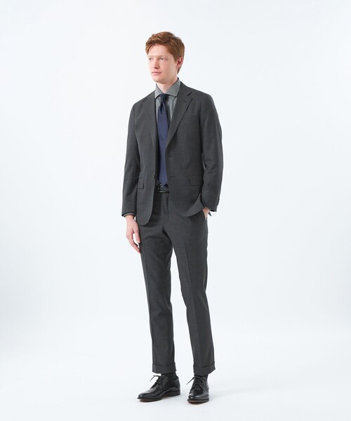 MACKINTOSH PHILOSOPHY(マッキントッシュ フィロソフィー)の「【WEB&一部店舗限定】トロッター ジャケット ウール混マイクロ千鳥(テーラードジャケット・メンズ・チャコールグレー/ネイビー・40/38)」の11枚目の写真