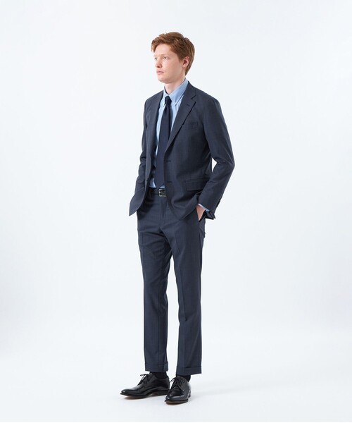 MACKINTOSH PHILOSOPHY(マッキントッシュ フィロソフィー)の「【WEB&一部店舗限定】トロッター ジャケット ウール混マイクロ千鳥(テーラードジャケット・メンズ・チャコールグレー/ネイビー・40/38)」の12枚目の写真
