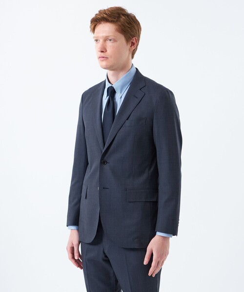 MACKINTOSH PHILOSOPHY(マッキントッシュ フィロソフィー)の「【WEB&一部店舗限定】トロッター ジャケット ウール混マイクロ千鳥(テーラードジャケット・メンズ・チャコールグレー/ネイビー・40/38)」の14枚目の写真