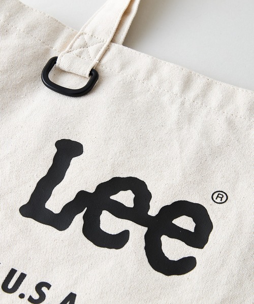 Lee(リー)の「【Lee/リー】【Z世代に今人気の『おじっぽファッション』に合わせて新登場!】ロゴプリントチェックトートバッグ 大きめサイズ マチあり Dカン付き(トートバッグ・レディース・ブラック/レッド/ボルドー/オフホワイト・FREE)」の12枚目の写真