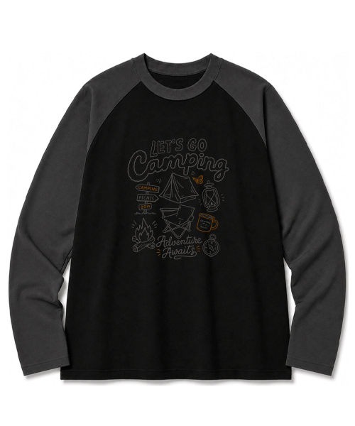 BEMIGHTY(ビーマイティー)の「アドベンチャーキャンプ オーバーサイズ ラグラン長袖Tシャツ クリーム(Tシャツ/カットソー・メンズ・その他・LARGE/X-LARGE/XX-LARGE)」の2枚目の写真