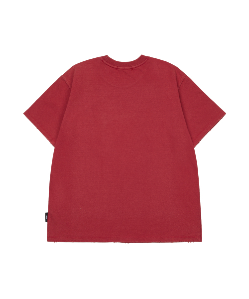 MASAT（マサット）の「フェードショートスリーブ _ ウォッシュドレッド（Tシャツ/カットソー・メンズ・その他・1/2）」の2枚目の写真