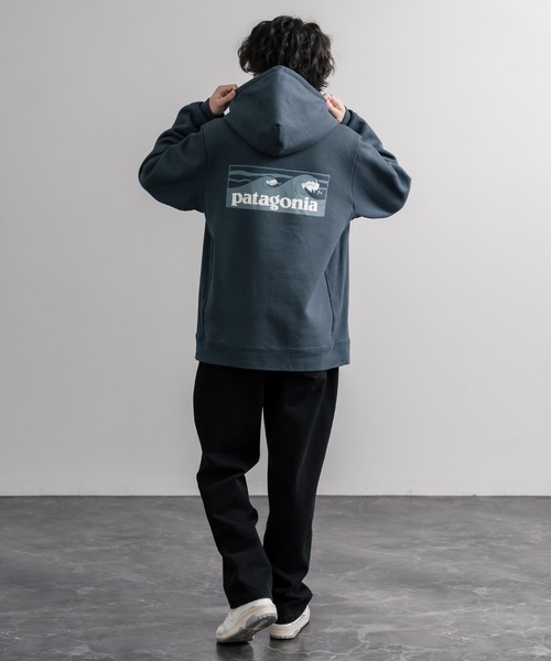 patagonia（パタゴニア）の「Patagonia パタゴニア BOARDSHORT LOGO UPRISAL HOODY ボードショーツロゴアップライザルフーディ/裏起毛バックグラフィック長袖パーカー（パーカー・メンズ・ブラック/ブルー・M/L/XL/S）」の15枚目の写真
