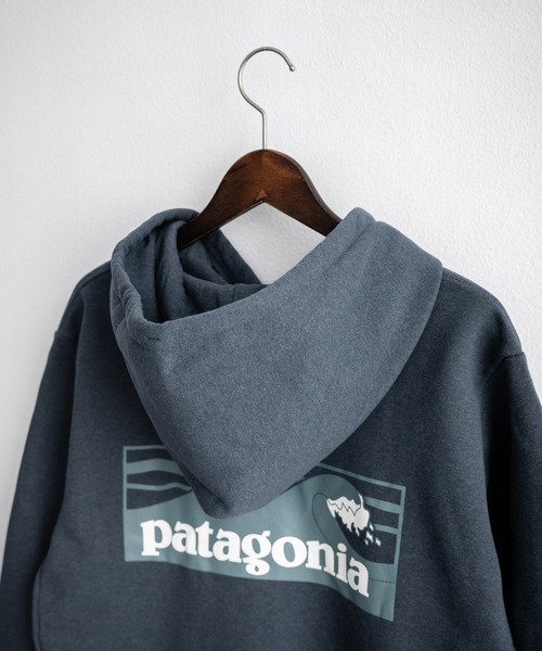 patagonia（パタゴニア）の「Patagonia パタゴニア BOARDSHORT LOGO UPRISAL HOODY ボードショーツロゴアップライザルフーディ/裏起毛バックグラフィック長袖パーカー（パーカー・メンズ・ブラック/ブルー・M/L/XL/S）」の5枚目の写真